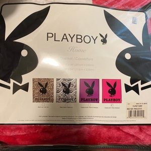Hot pink Playboy Blanket